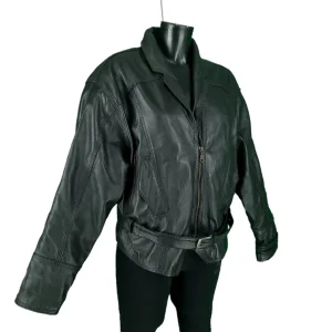 Moto jakna kožna, bomber - Slika 2