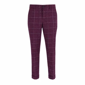 Pantalone Liu Jo karirane bordo — naslovna
